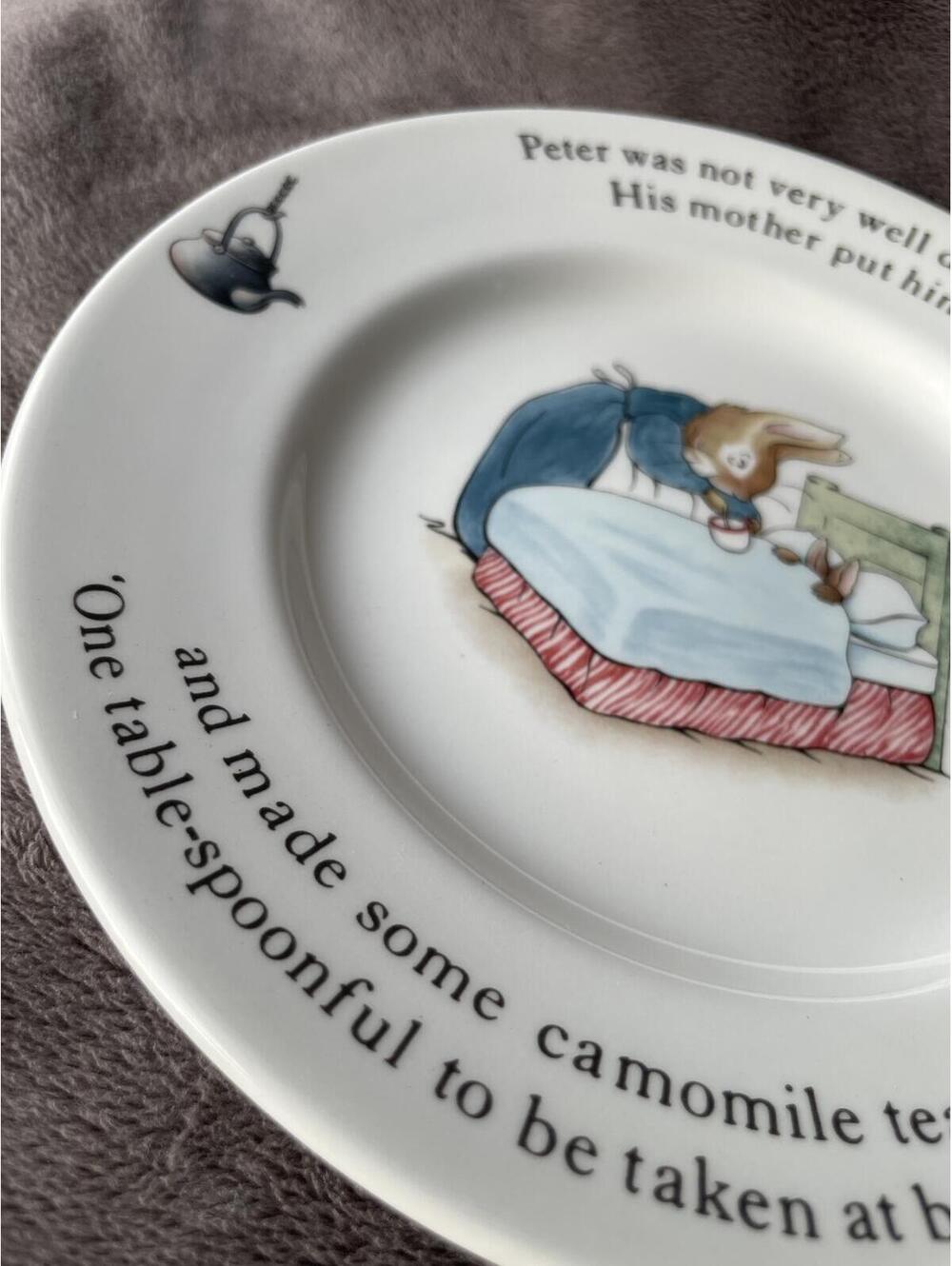 Vintage Wedgwood Peter Rabbit 3pc Set Mug Bowl Plate Beatrix Potter England - Picture 6 of 9